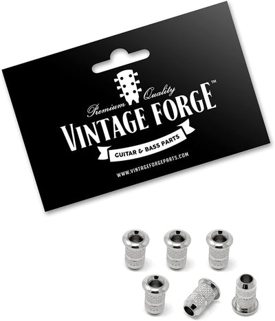 Virolas carga superior cromado para guitarra eléctrica set 6