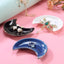 Bandeja joyería forma luna para anillos azul mujer