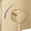 Válvula ducha Hansgrohe Ecostat mango cuadrado dorada