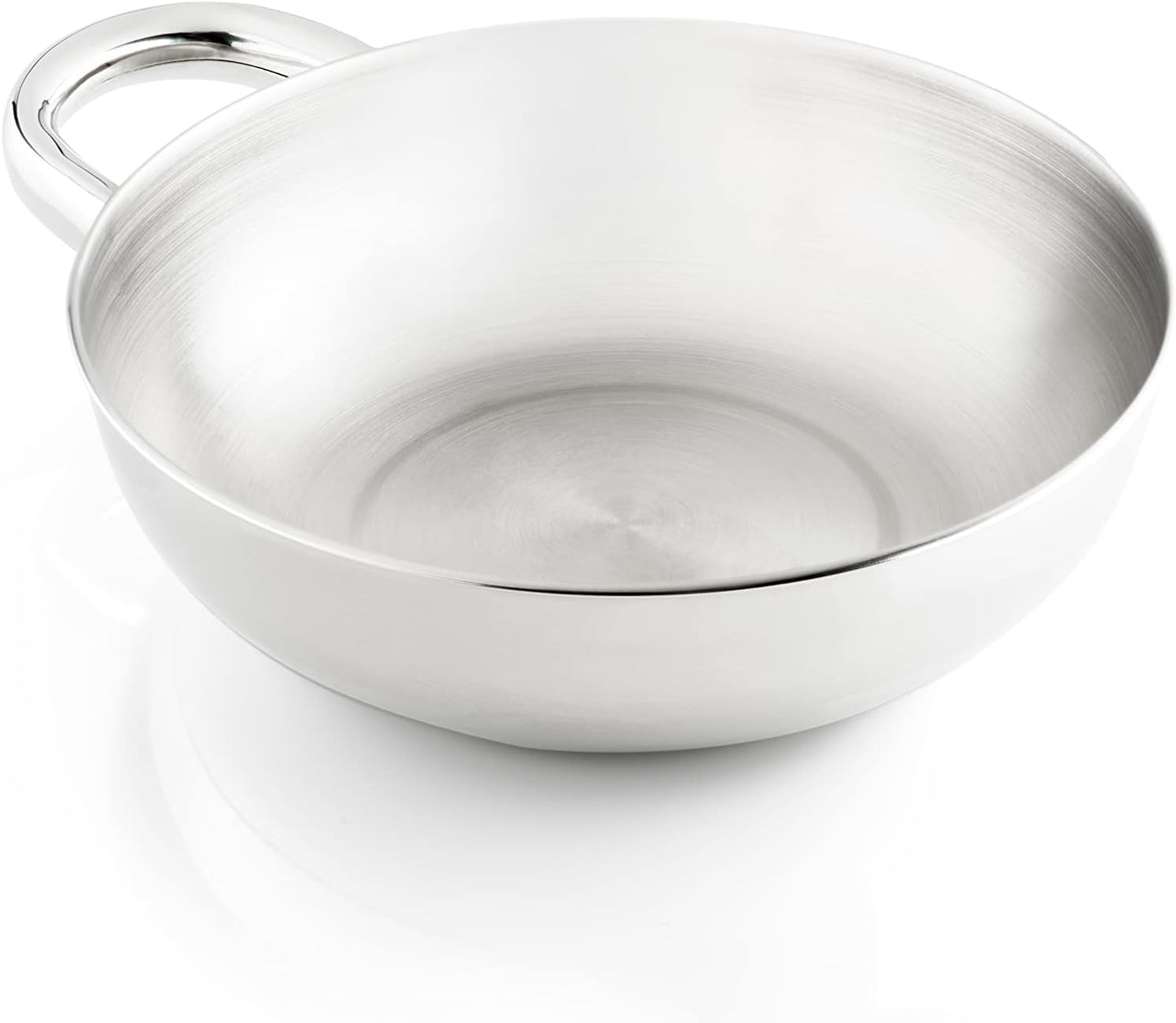 Cuenco acero inox 9" para acampar con asa