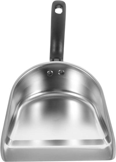 Recogedor acero inox mango baquelita 15x8pulg