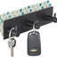 Soporte llaves pared con 3 ganchos 2 cintas autoadhesivas