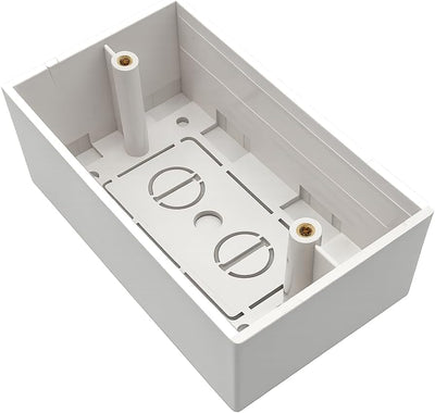 Caja eléctrica superficial 1.81pulg blanco set 5