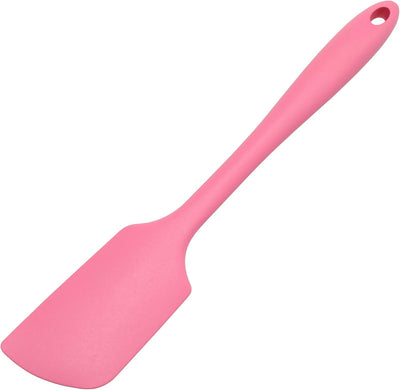Espátula silicona angular 11pulg color rosa
