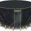 Cubierta redonda mesa patio 62x28pulg 600D impermeable negro