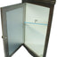 Gabinete medicina 27 1/8x20 1/8 pulg roble oscuro con espejo