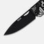 Cuchillo bolsillo EDC acero Sandvik 14c28n dlc negro