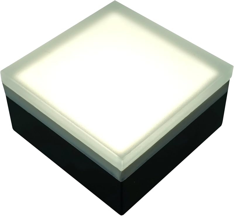 Luz pavimento 4x4" 5000K impermeable 12V
