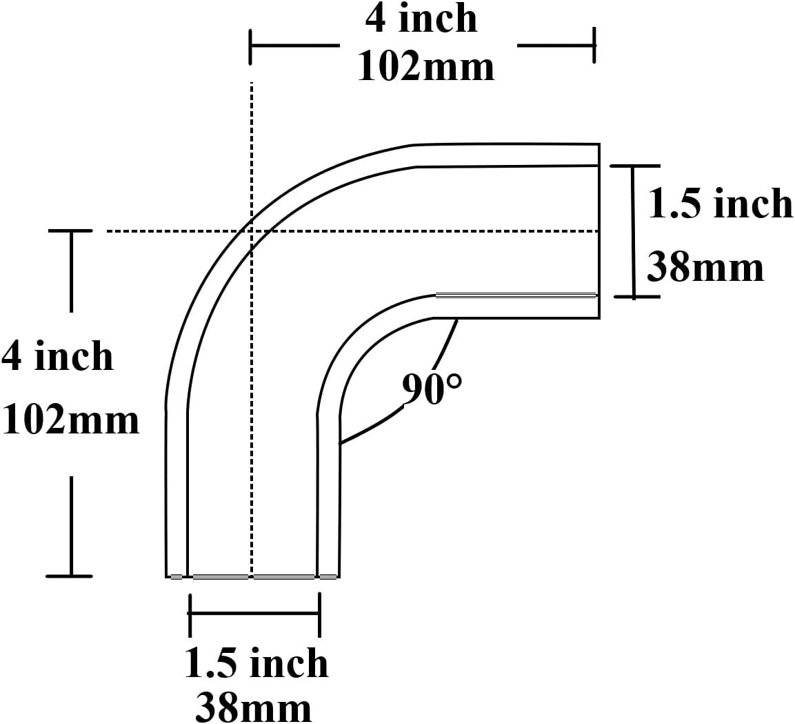 Acoplador codo 90grados manguera silicona 4capas turbo