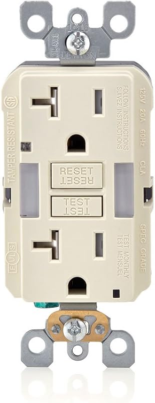 Toma corriente GFCI SmartlockPro con luz LED