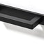 10 Manijas Cuadradas Sólidas para Gabinete Negro Mate 3/76mm
