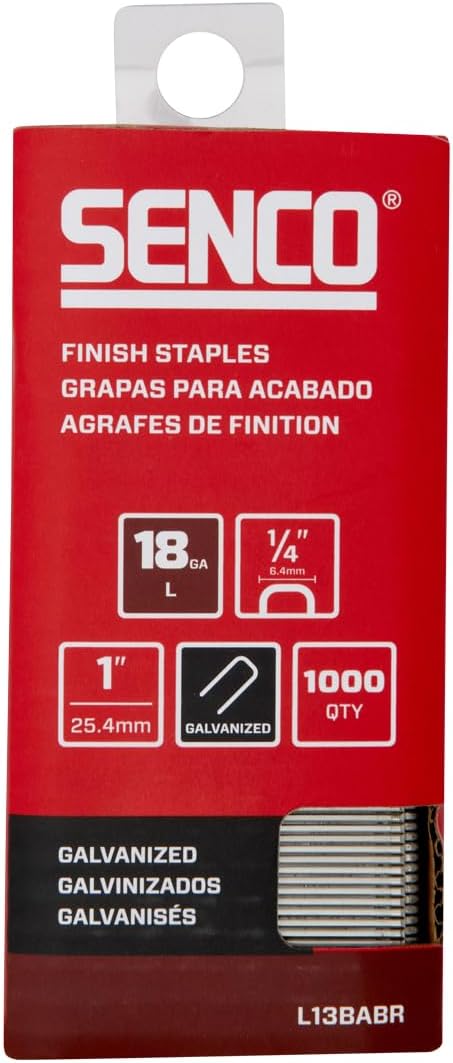 Grapas corona 1/4 pulg galvanizadas 1000uds