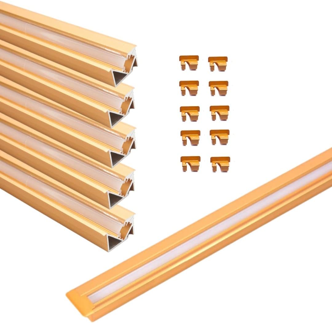 Sistema canal aluminio LED forma Y 1m con cubierta lechosa