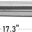 Tubo escape acero inox T304 3" acampanado 17.3"