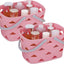 Cesta ducha portátil 2 pack plástico con asa y estantes