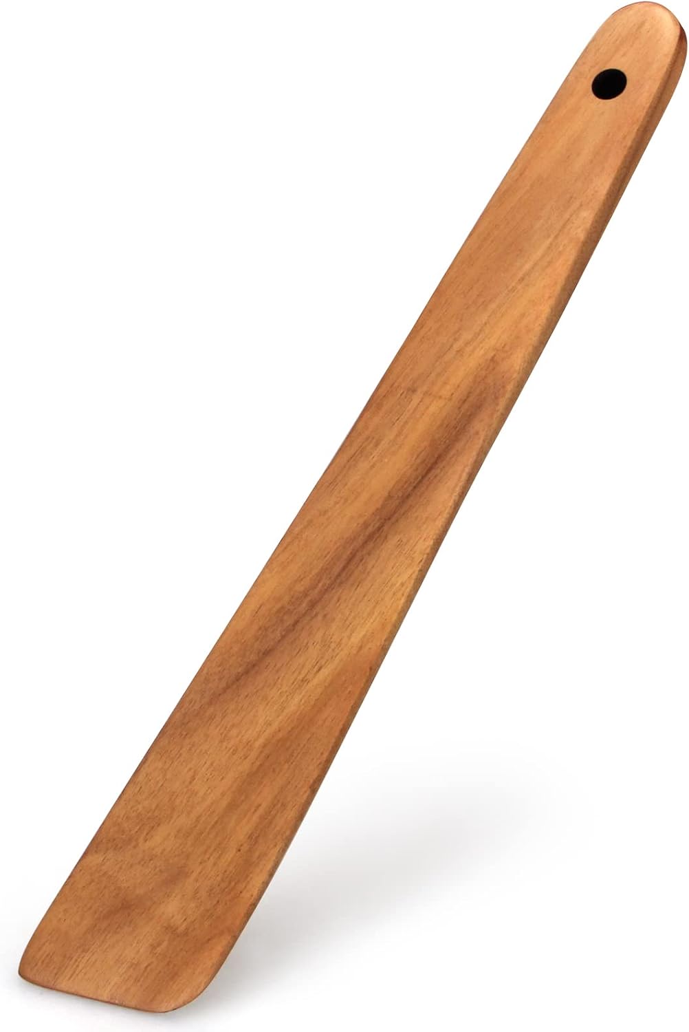 Espátula madera teca 12pulg cocina no tóxica