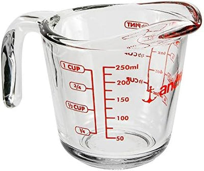 Taza medidora vidrio 8oz