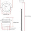 100 Luces LED 3/4" Botón con Ojales Goma Universal