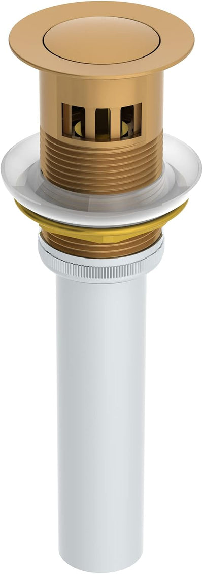 Desagüe lavabo baño Push Pop bronce cepillado