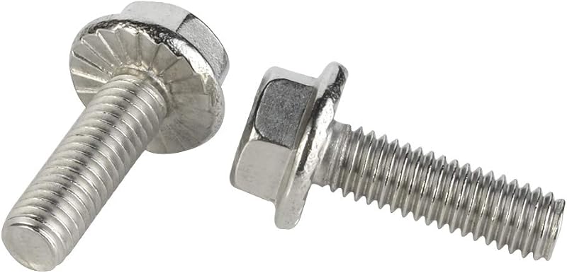 Tornillos hex M6 x 0.315pulg acero inox A2 DIN 6921 25 Pzas
