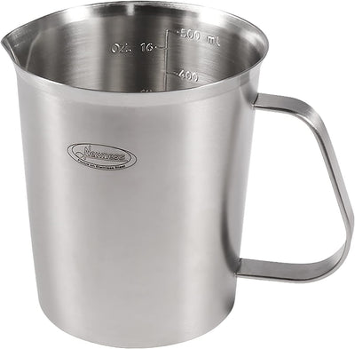 Taza medidora acero inox con asa 16oz 0.5L