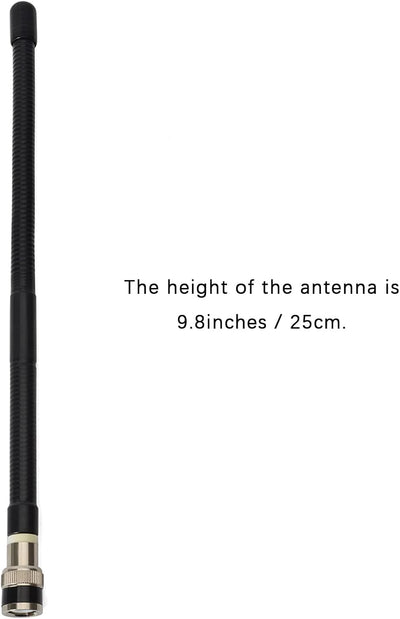 Antena CB 26-29 MHz 9.8pulg conector BNC