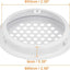 Ventilación Soffit 2-1/8pulg 10 Rejillas Acero Inox Blanco