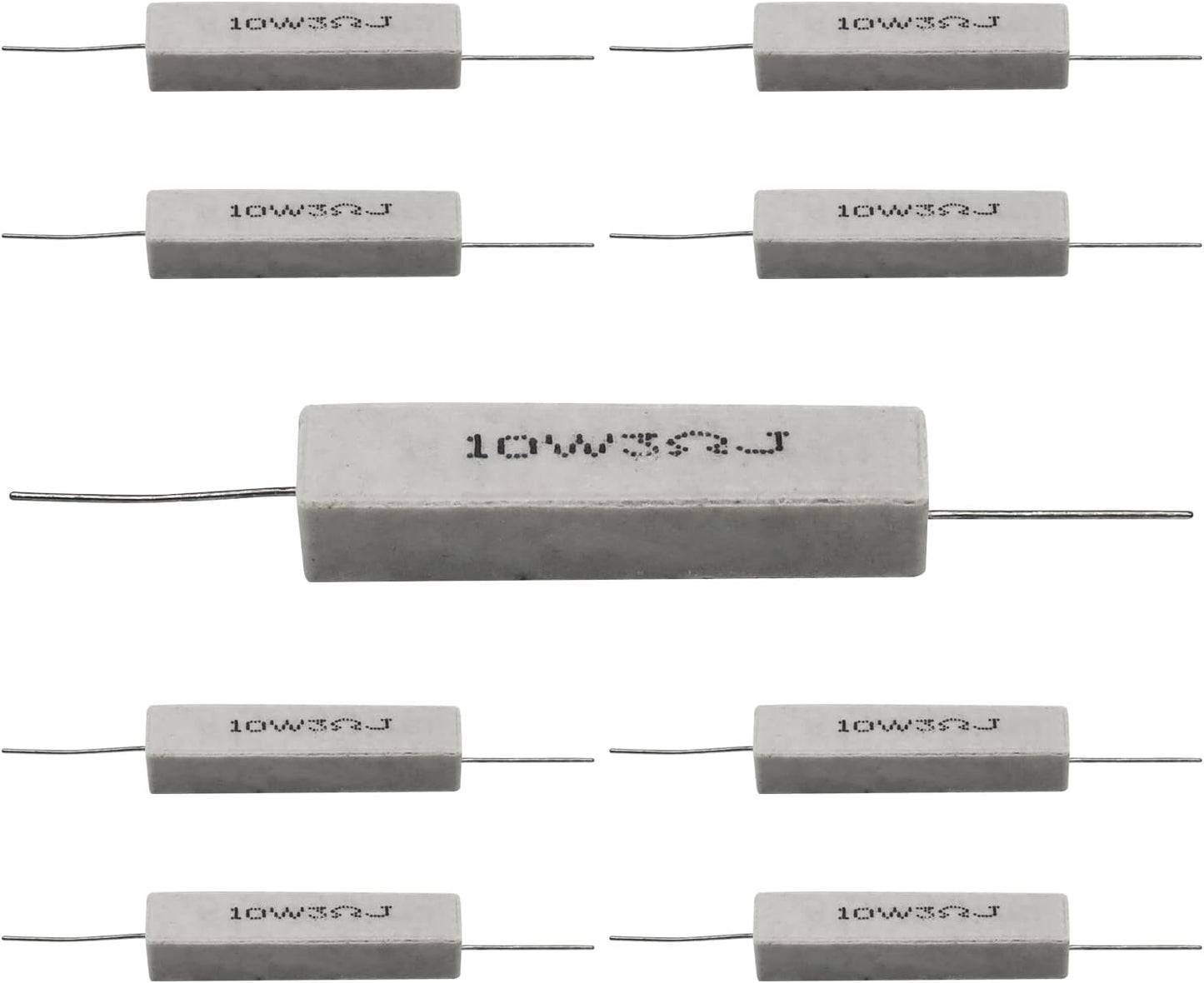 Resistencia cemento 10 unidades 10w 3ohmios heridas blancas