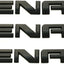 3 Emblemas Denali Repuesto GM Yukon 07-16 Negro Brillante