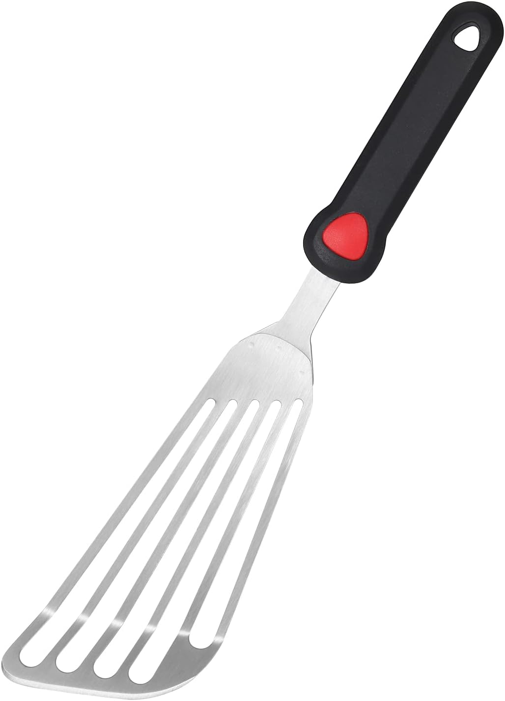 Espátula pescado acero inox 13.15pulg mango silicona flexible