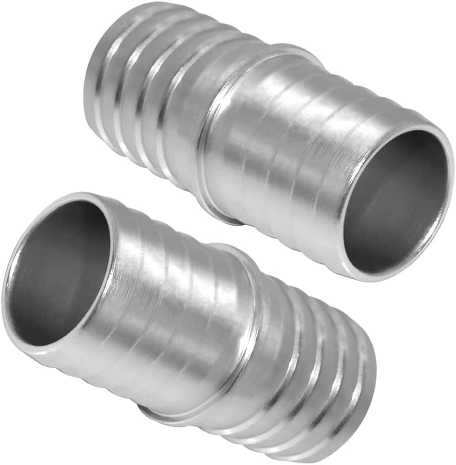 2 Adaptadores púas manguera radiador 1-1/2" aluminio