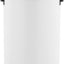 Bote basura blanco 17.2gal tapa suave plástico ABS duradero