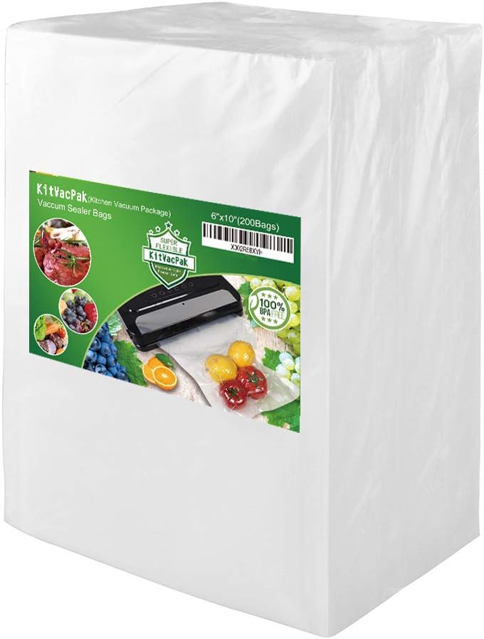 Bolsas selladoras al vacío sin BPA 6x10" 200pintas