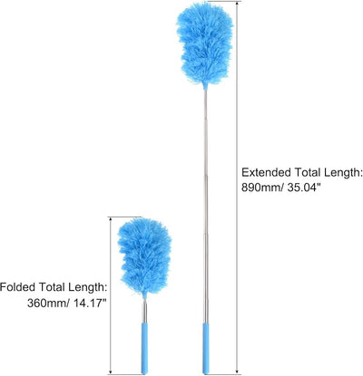 Plumero microfibra extensible 14-35pulg para muebles azul