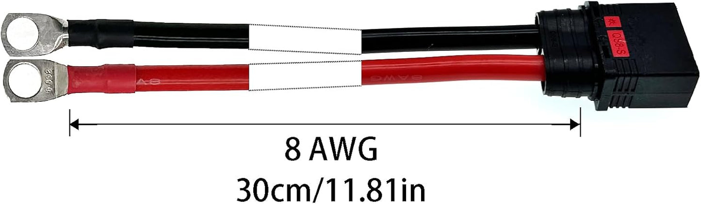 Conector Macho QS8 Anti-Chispas para Motocicleta Cable 8AWG