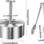 Prensa hamburguesa acero inox 4.5pulg molde antiadherente
