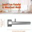 Cuchara prensa acero inox 1.6" para falafel