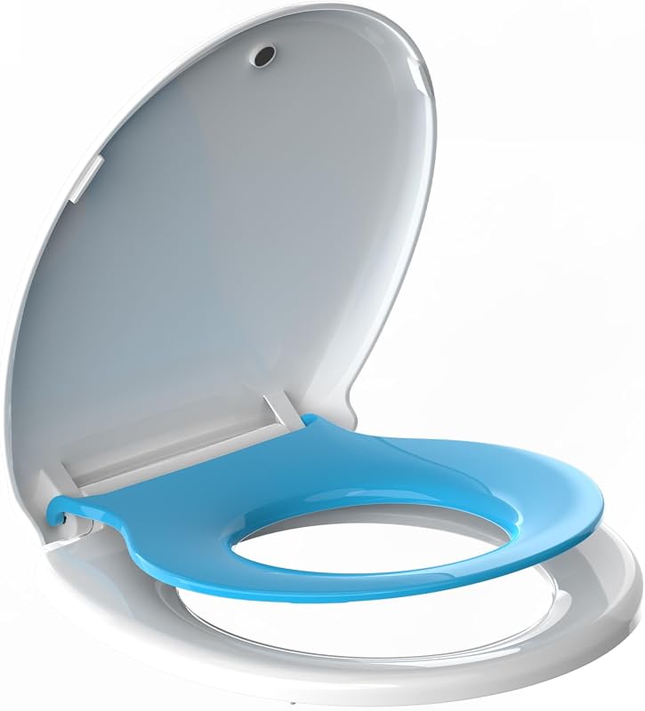 Asiento inodoro redondo para niños con cierre lento