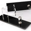 Soporte acrílico cuchillos escritorio set 2 negro