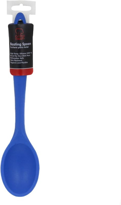 Cuchara silicona para untar 11pulg azul