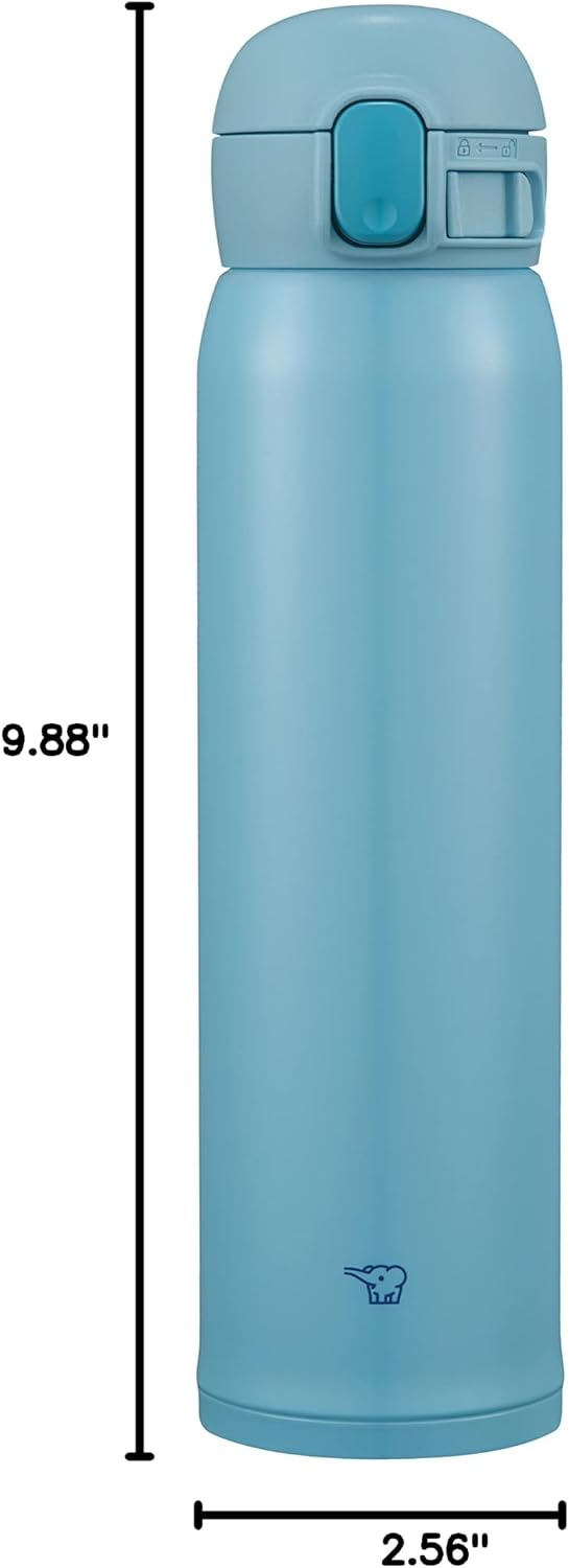 Taza acero inox 20oz color azul claro