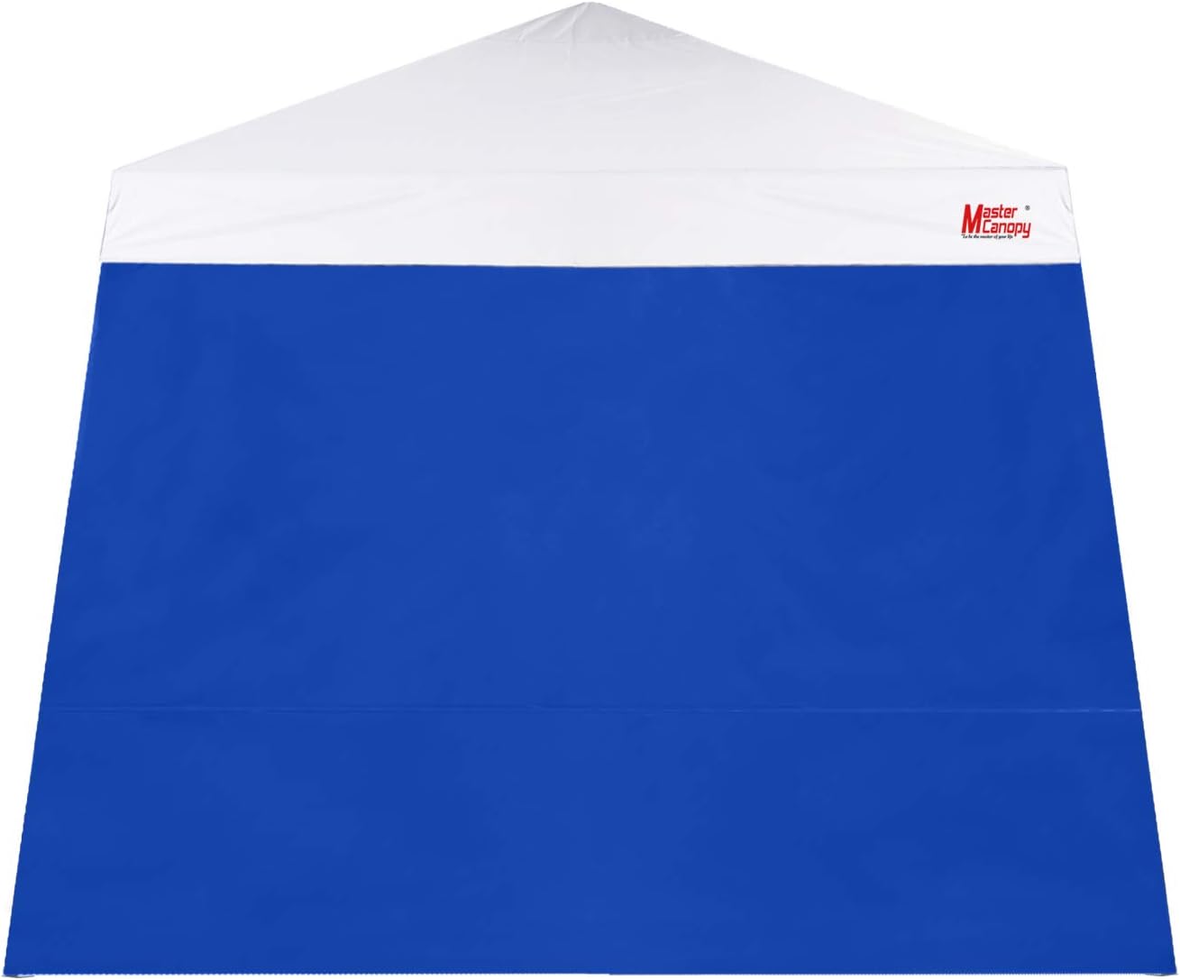 Pared lateral toldo tienda 10x10 pierna inclinada azul