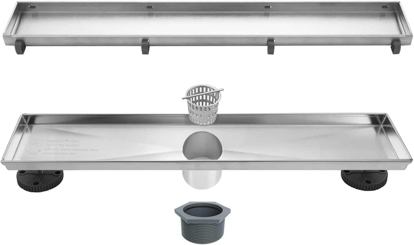 Drenaje ducha 18pulg acero inox cepillado 304 2en1