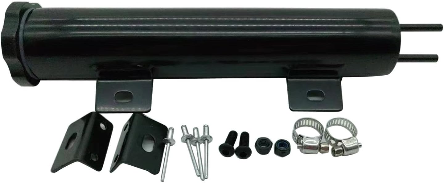 Tanque desbordamiento negro 14oz acero inox 2x10pulg universal