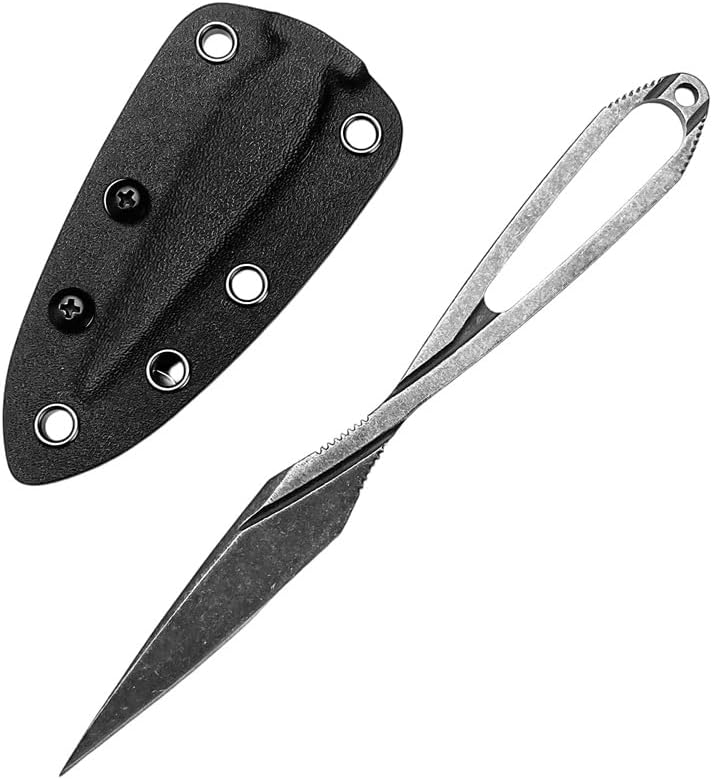 Cuchillo fijo 7.6" acero 8Cr13Mov funda Kydex EDC campamento