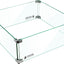 Protector viento vidrio templado 17.5x17.5x6pulg para