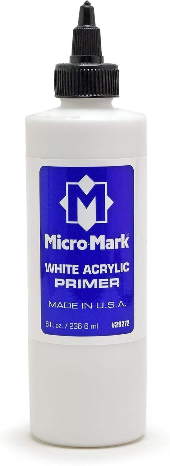 Imprimación acrílica blanca 8oz para modelos y manualidades