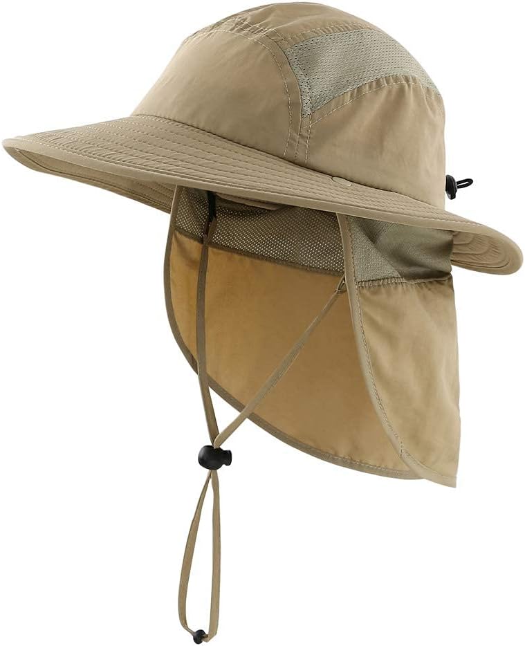 Sombrero sol niños UPF 50 solapa cuello playa safari