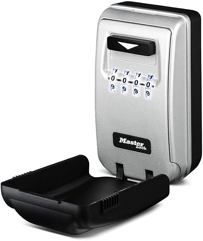 Caja seguridad pared diales iluminados 6 llaves