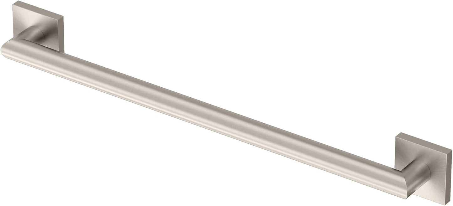 Barra agarre acero inox 24pulg comp níquel satinado baño